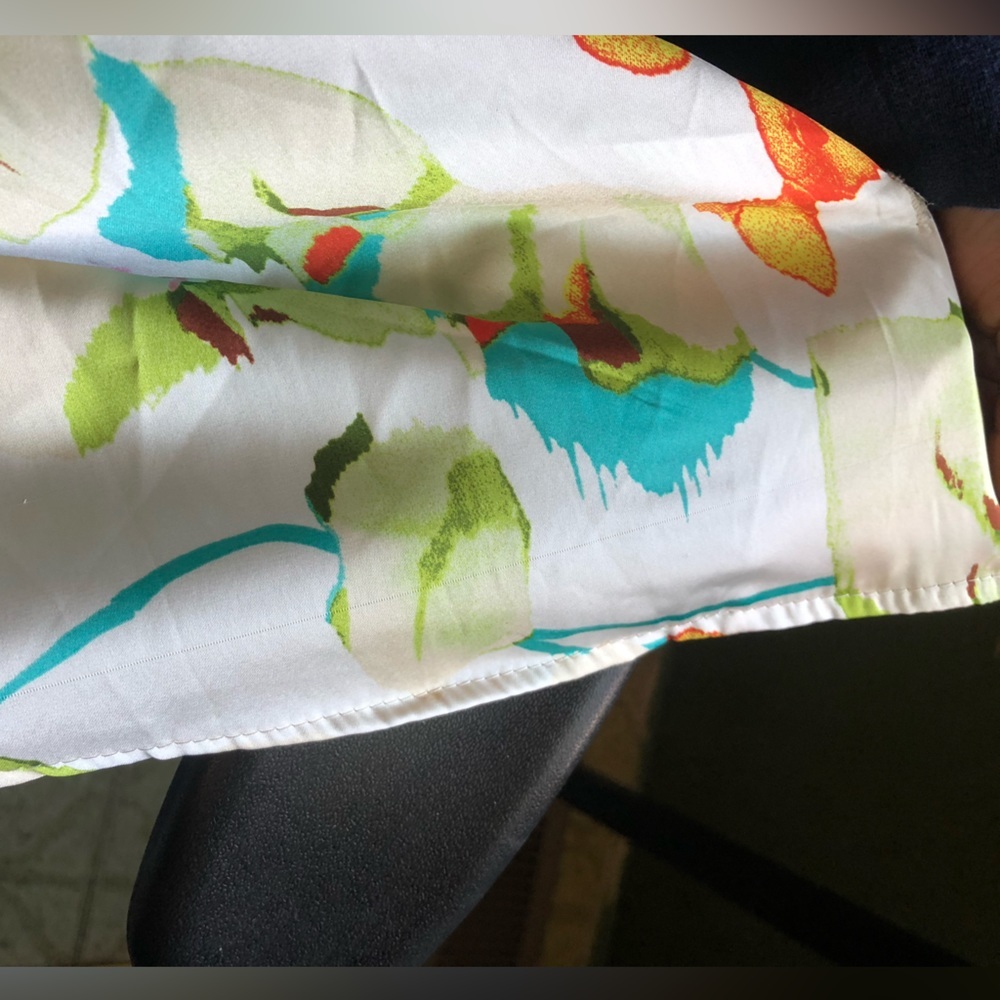 Zara floral satin shirt - Picture 10 of 14